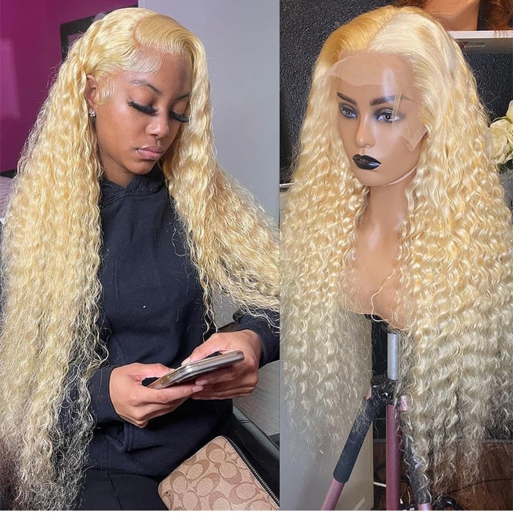 Bfary Blonde lace front wig human hair 13 by 4